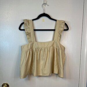 BOG Collective Tan crop top sleeveless